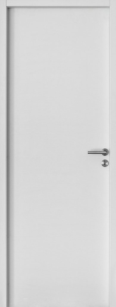 Rénovation porte intérieur My Reno Blanc poignée Inox extérieur