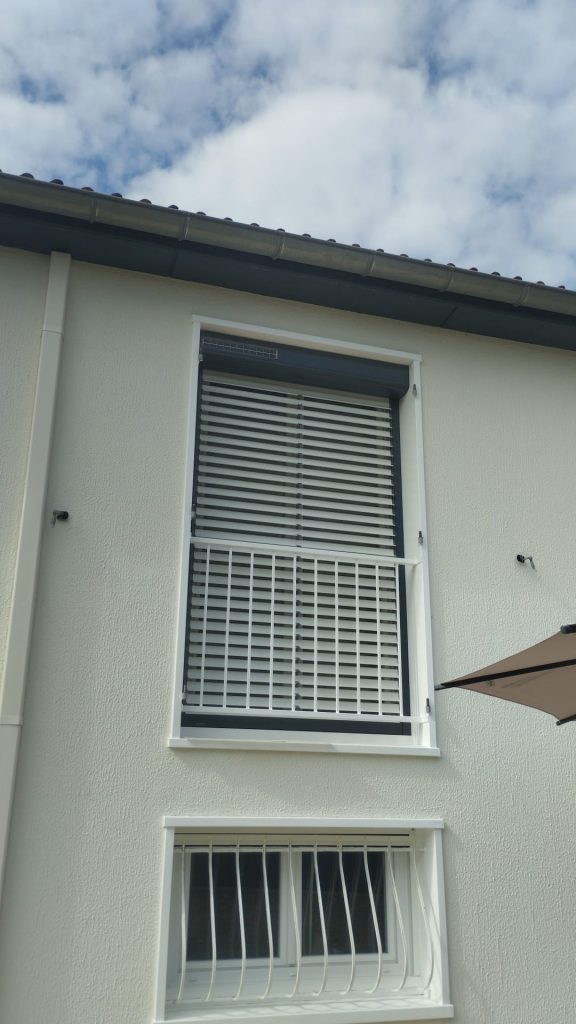 Volet roulant solaire avec lames orientables